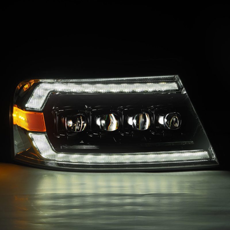 AlphaRex 04-08 Ford F-150 (No 2004 Heritage) NOVA-Series LED Proj HL Chrome w/Actv Light / Seq. Sig 880130
