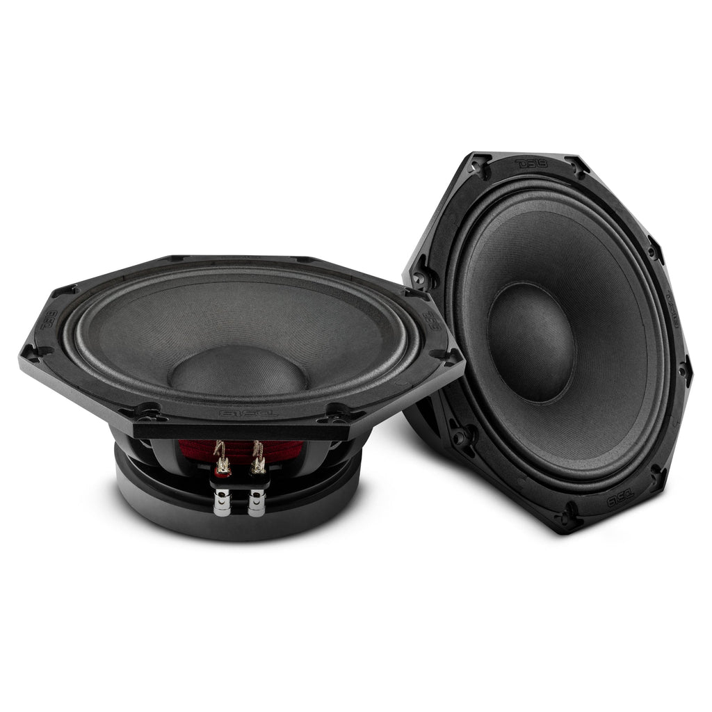 Octagonal 10" Mid-Range Loudspeaker 500 Watts Rms 8-Ohm