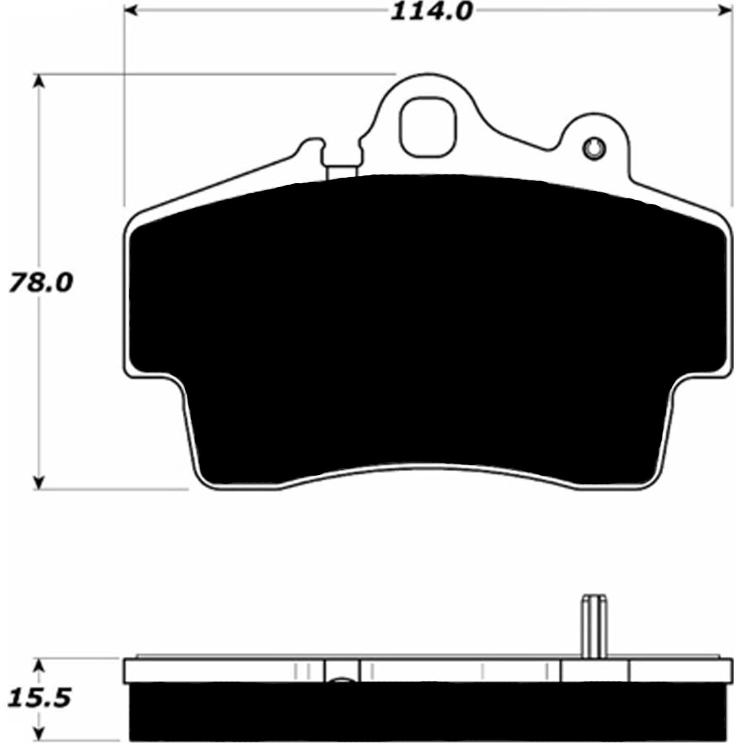 Porterfield Brake Pads for 2004 PORSCHE Boxster