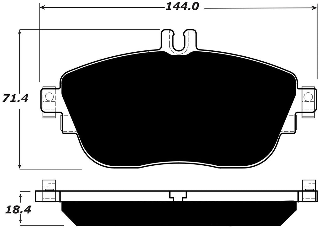 Porterfield Brake Pads for 2015 MERCEDES-BENZ CLA250