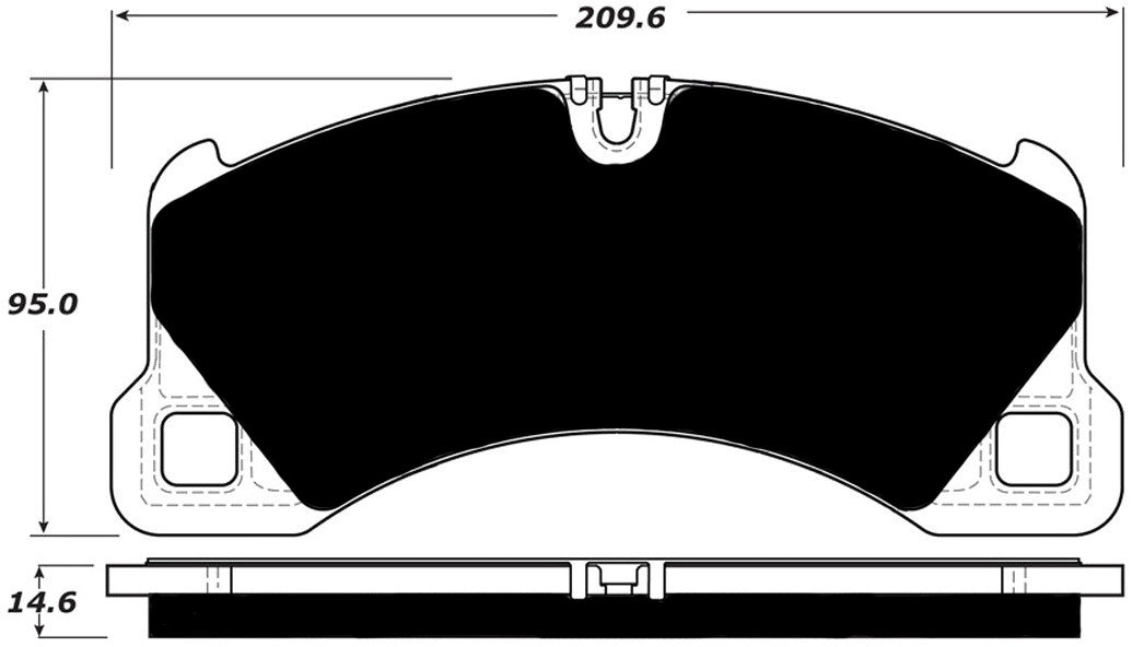 Porterfield Brake Pads for 2019 PORSCHE CAYENNE w/360mm Front Rotor