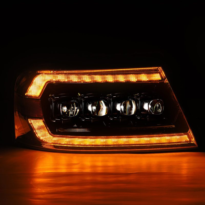 AlphaRex 04-08 Ford F-150 (No 2004 Heritage) NOVA-Series LED Proj HL Chrome w/Actv Light / Seq. Sig 880130