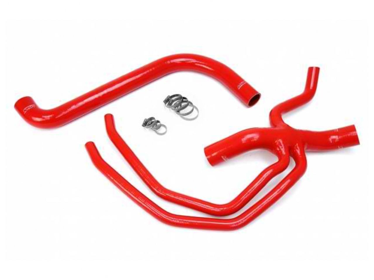 HPS Red Reinforced Silicone Radiator Hose Kit Coolant Ford 99-03 F150 Lightning 5.4L V8