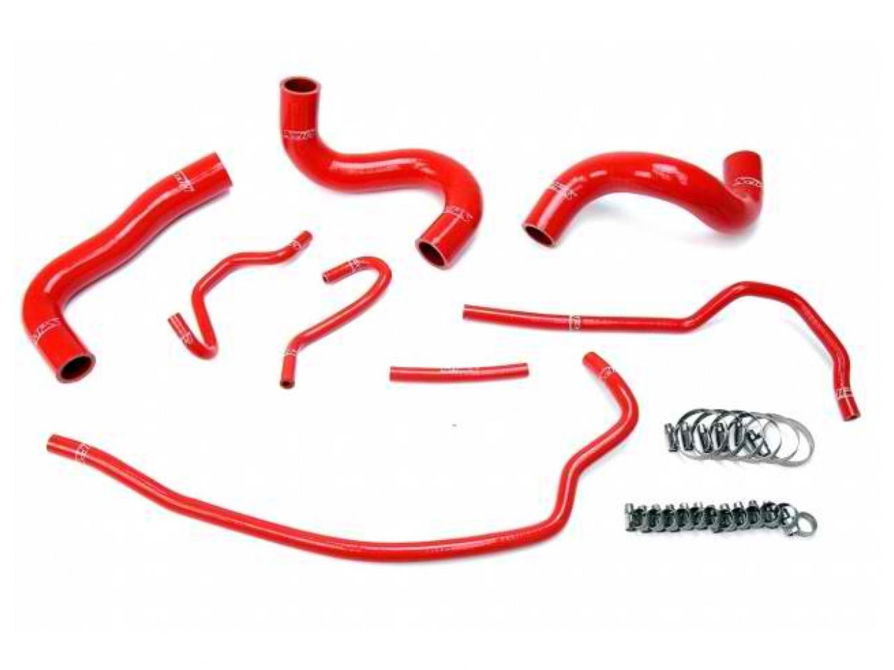HPS Red Reinforced Silicone Radiator Hose Kit Coolant Toyota 09-13 Corolla 1.8L
