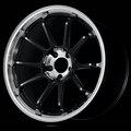 Advan RZ-DF2 19x10.5 / +32 Offset / 5x120 / 72.5mm Bore / Diamond Cut and Racing Titanium Black YAF9L32WDRTB