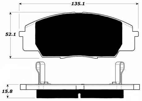 Porterfield Brake Pads for 2007 HONDA CIVIC Sedan Si