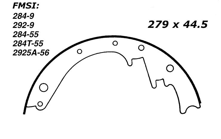 Porterfield Brake Shoes for 1957 CHEVROLET CORVETTE