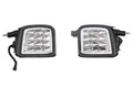 OLM USDM LED Front Turn Signal Housings - Clear Lens with Chrome Reflector - 2015-2017 Subaru WRX / STI