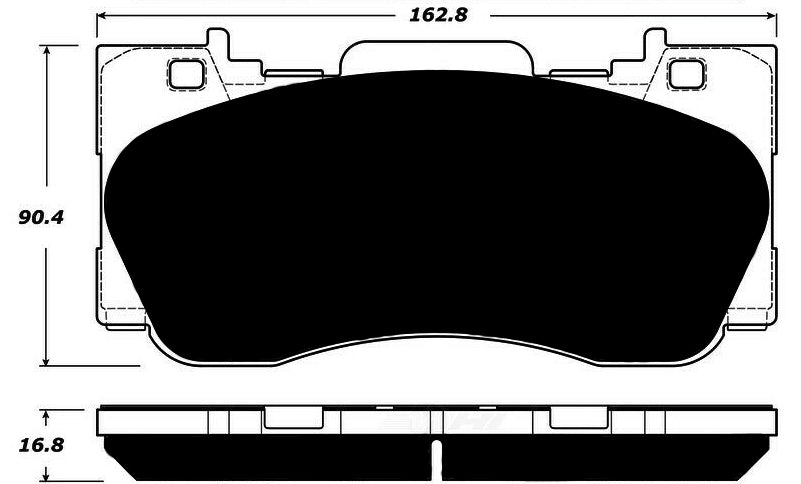Porterfield Brake Pads for 2015 FORD Mustang EcoBoost Perf. Pkg
