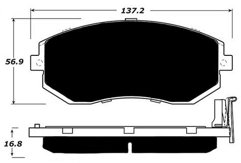 Porterfield Brake Pads for 2013 SUBARU OUTBACK 2.5i