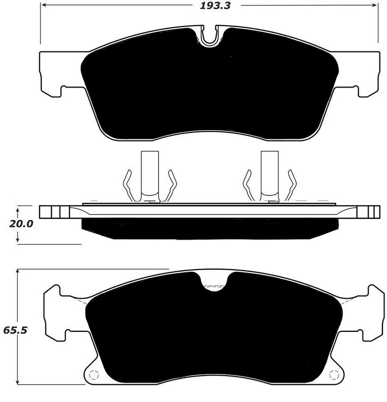 Porterfield Brake Pads for 2016 MERCEDES-BENZ GLE400