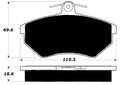 Porterfield Brake Pads for 1981 AUDI 5000