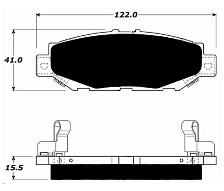 Porterfield Brake Pads for 1995 TOYOTA SUPRA