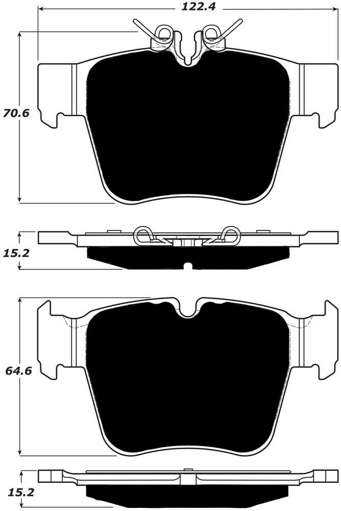 Porterfield Brake Pads for 2018 MERCEDES-BENZ C43 AMG