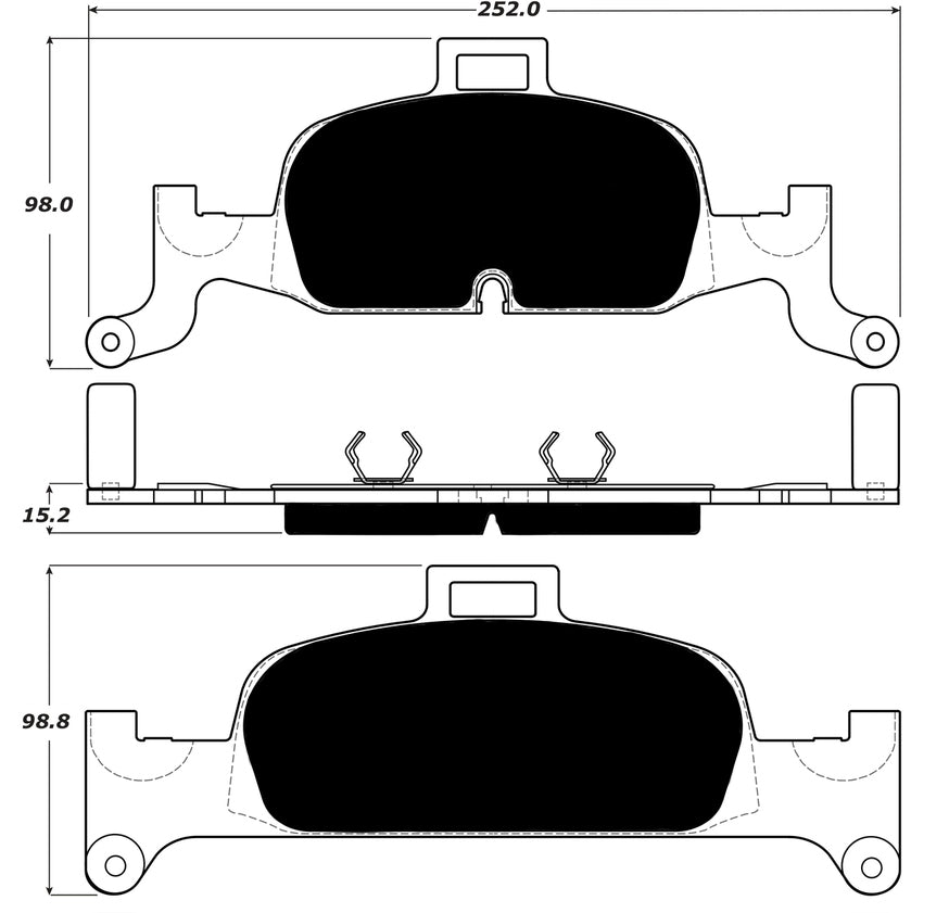 Porterfield Brake Pads for 2018 AUDI A5/A5 Quattro  - 338mm Front Disc (Exc Cabriolet)