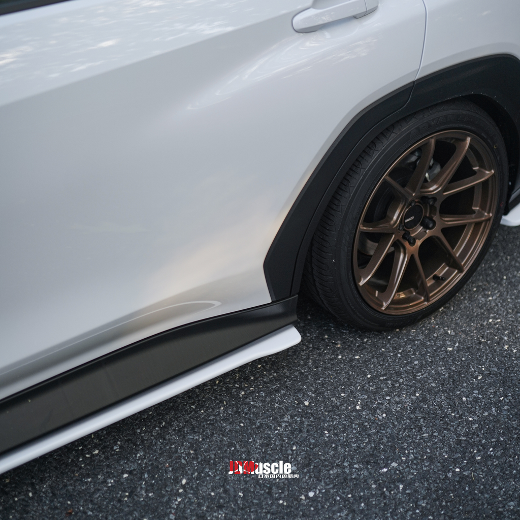 JDMuscle [22-25 WRX] STI Style Side Skirts-Paint Matched/Gloss Black