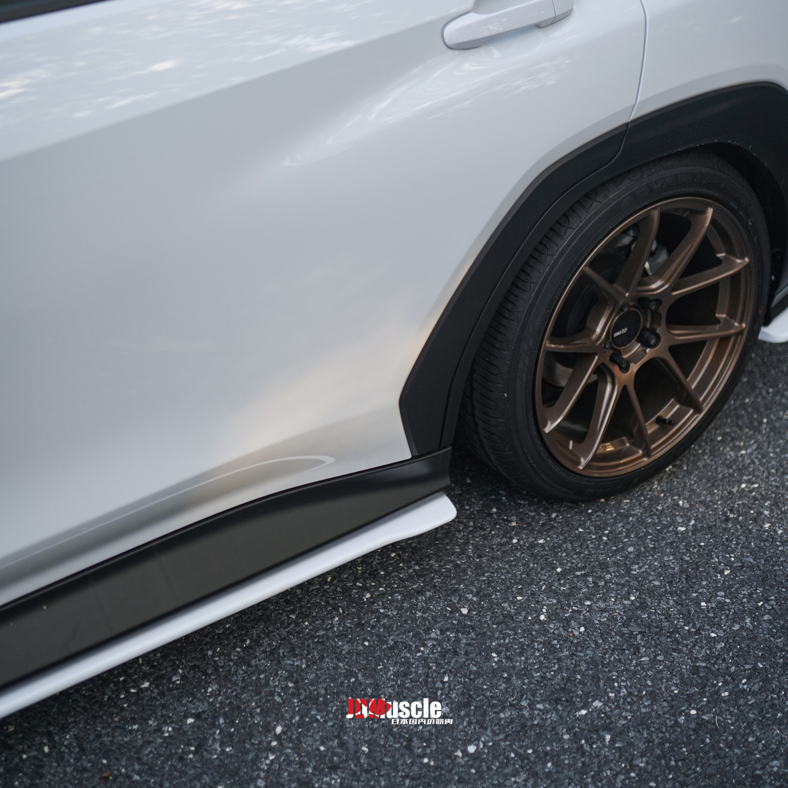 JDMuscle [22-25 WRX] STI Style Side Skirts-Paint Matched/Gloss Black