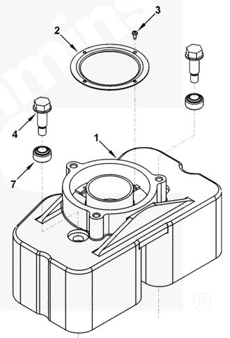 Power Driven Dual Valve Cover Breather for 89-98 12v Cummins