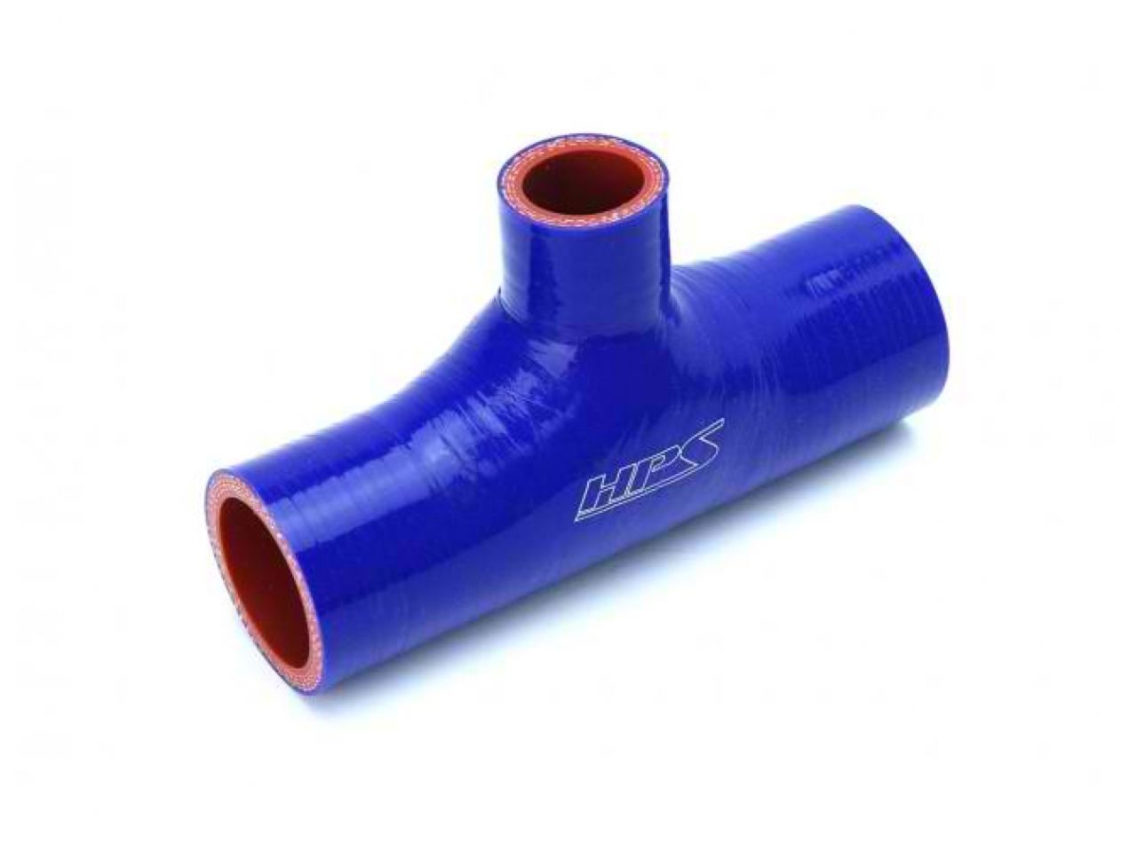 HPS 2-1/4" ID, 1" ID Branch, Silicone T Hose Coupler Hose Adapter, High Temp 4-ply Reinforced, 57mm ID, Blue