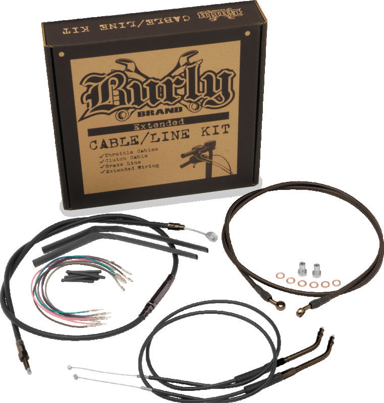 Burly Brand Control Kit 12in T-Bar - Black B30-1217