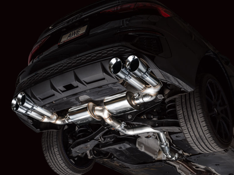 AWE Tuning AWE 22-24 Audi 8Y S3 Touring Edition Exhaust - Chrome Silver Tips 3015-42897