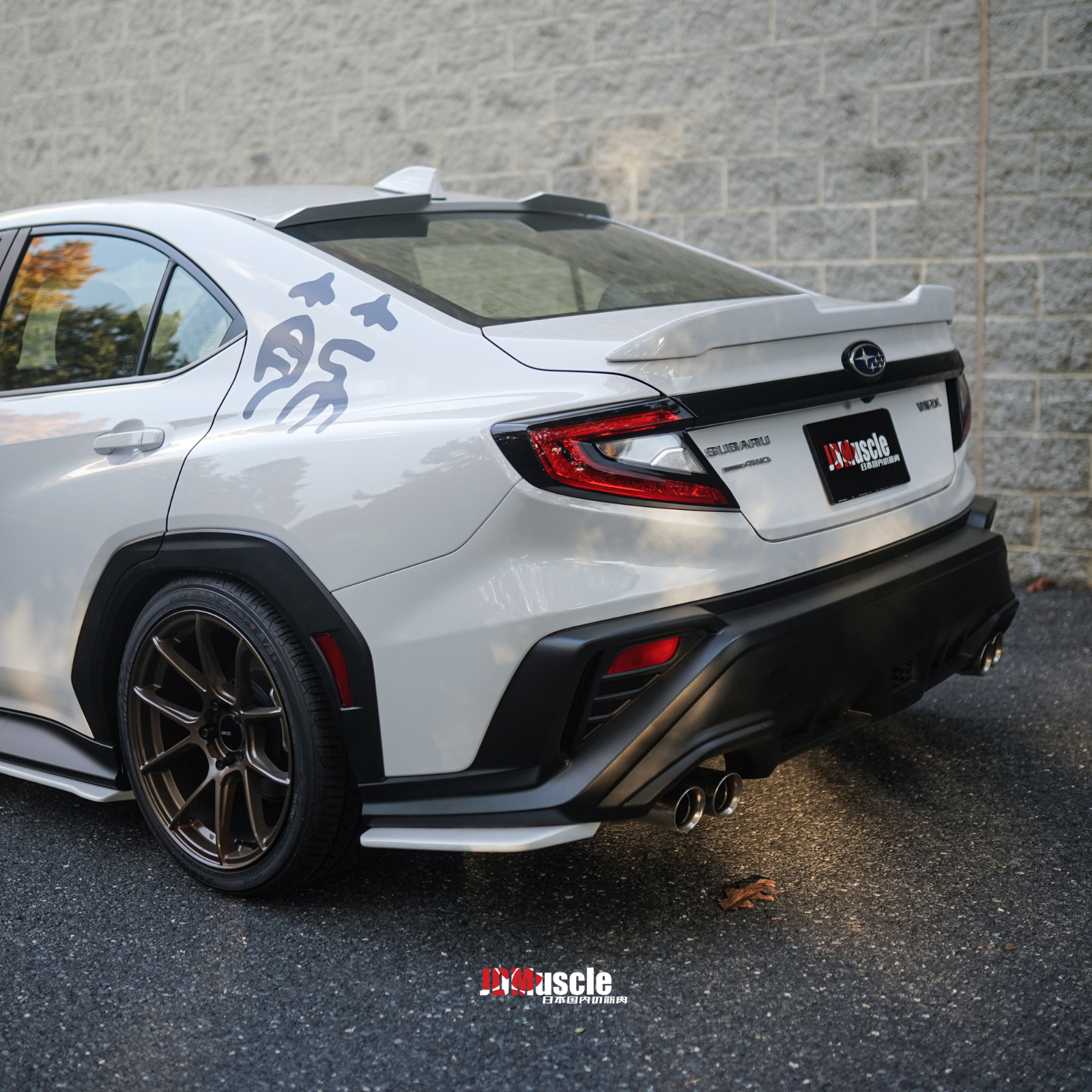 JDMuscle [22-25 WRX] STI Style Duck Bill Spoiler-Paint Matched/Gloss Black