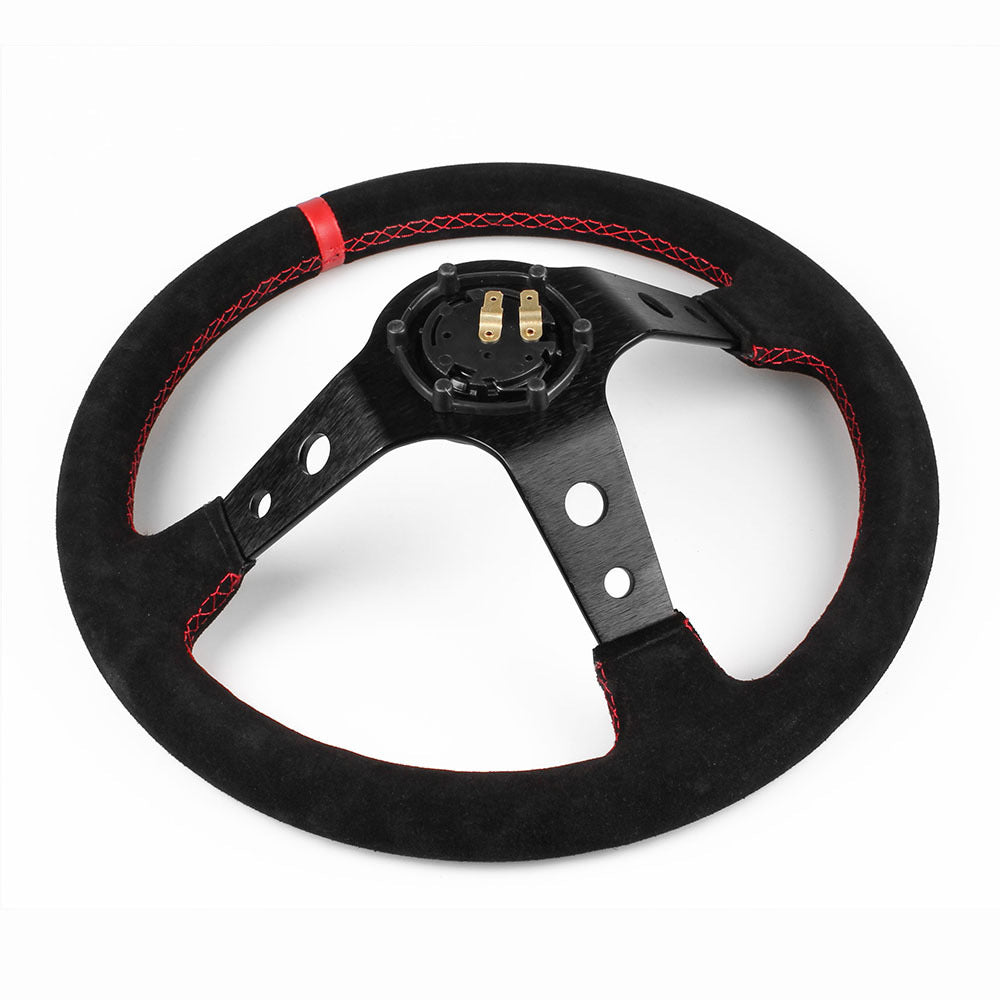 Suede Steering Wheel 14"