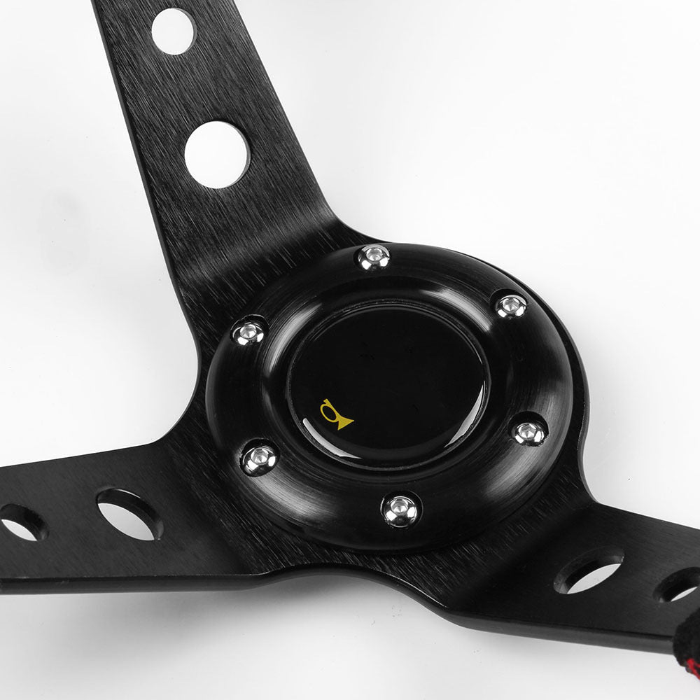Suede Steering Wheel 14"