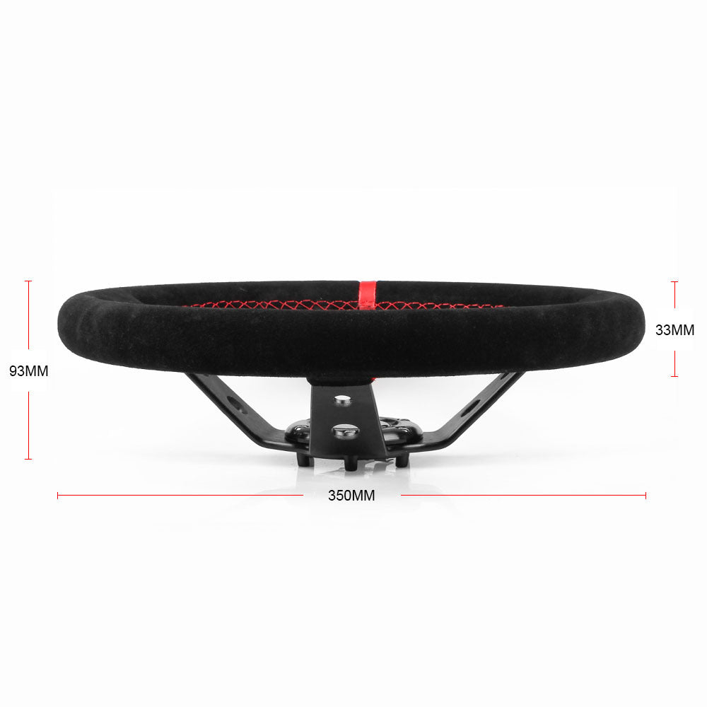 Suede Steering Wheel 14"