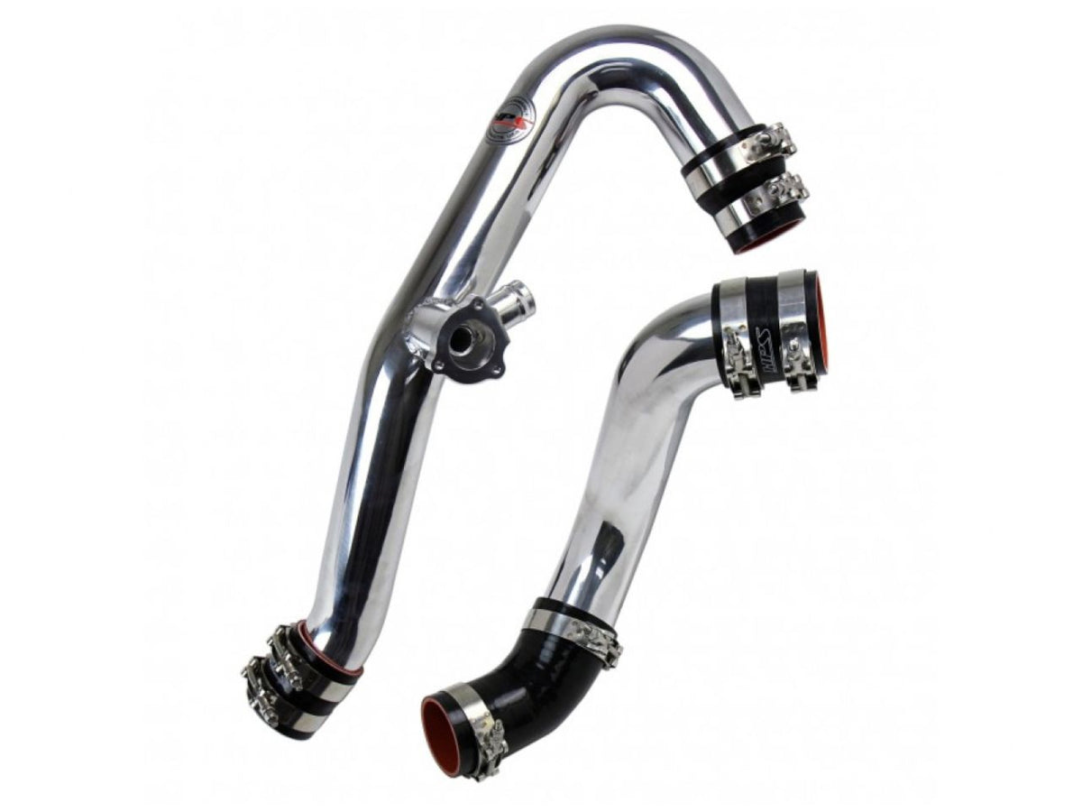 HPS Intercooler Hot Charge Pipe and Cold Side with Black Hoses 15-17 Ford Mustang Ecoboost 2.3L Turbo, Polish