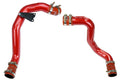 HPS Hot & Cold Side Charge Pipe with Intercooler Boots Kit, 03-07 Ford F250 Superduty Powerstroke 6.0L Diesel Turbo, Red