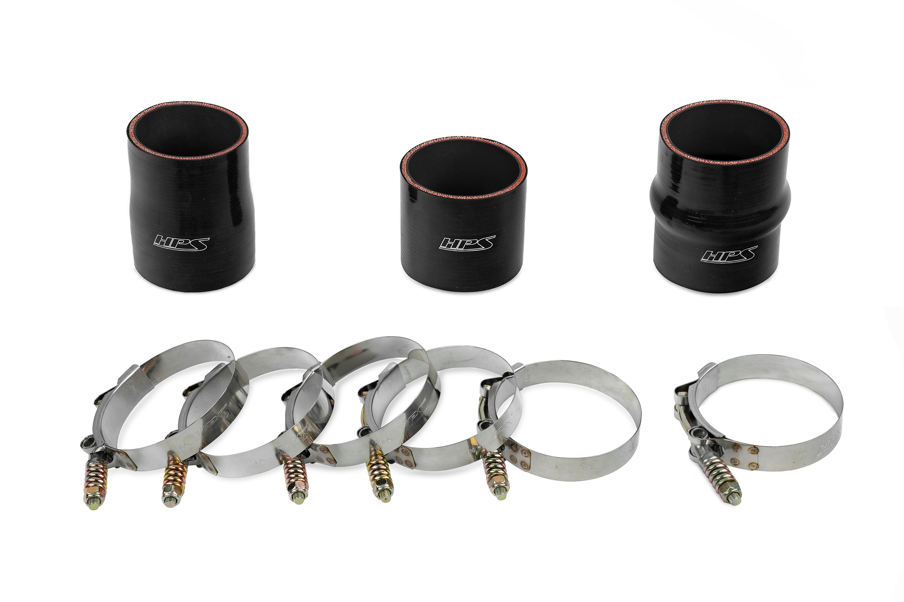 HPS Intercooler Charge Pipe Hot Side, 2017-2019 Chevy Silverado 3500 HD Duramax 6.6L V8 Diesel Turbo L5P, 17-146
