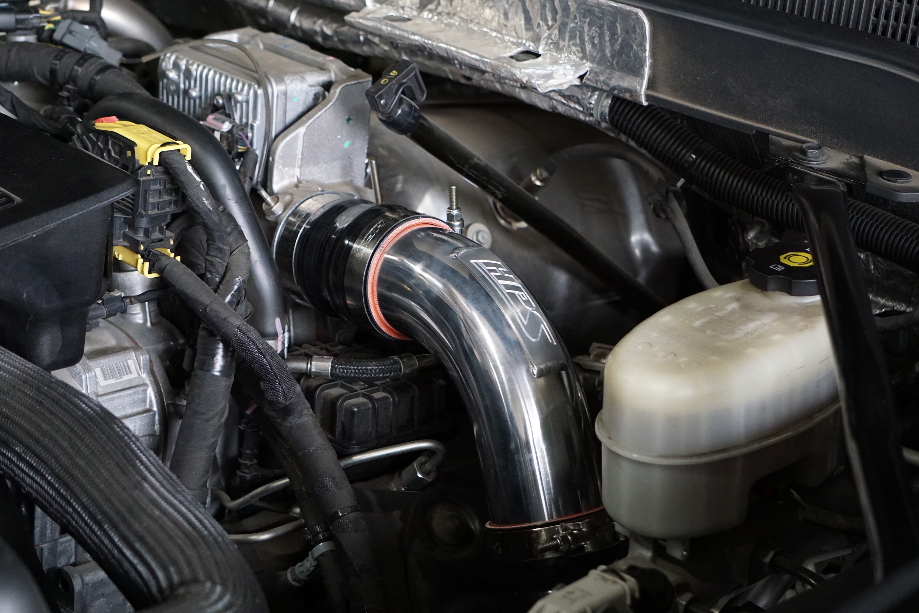 HPS Intercooler Charge Pipe Hot Side, 2017-2019 Chevy Silverado 2500 HD Duramax 6.6L V8 Diesel Turbo L5P, 17-146