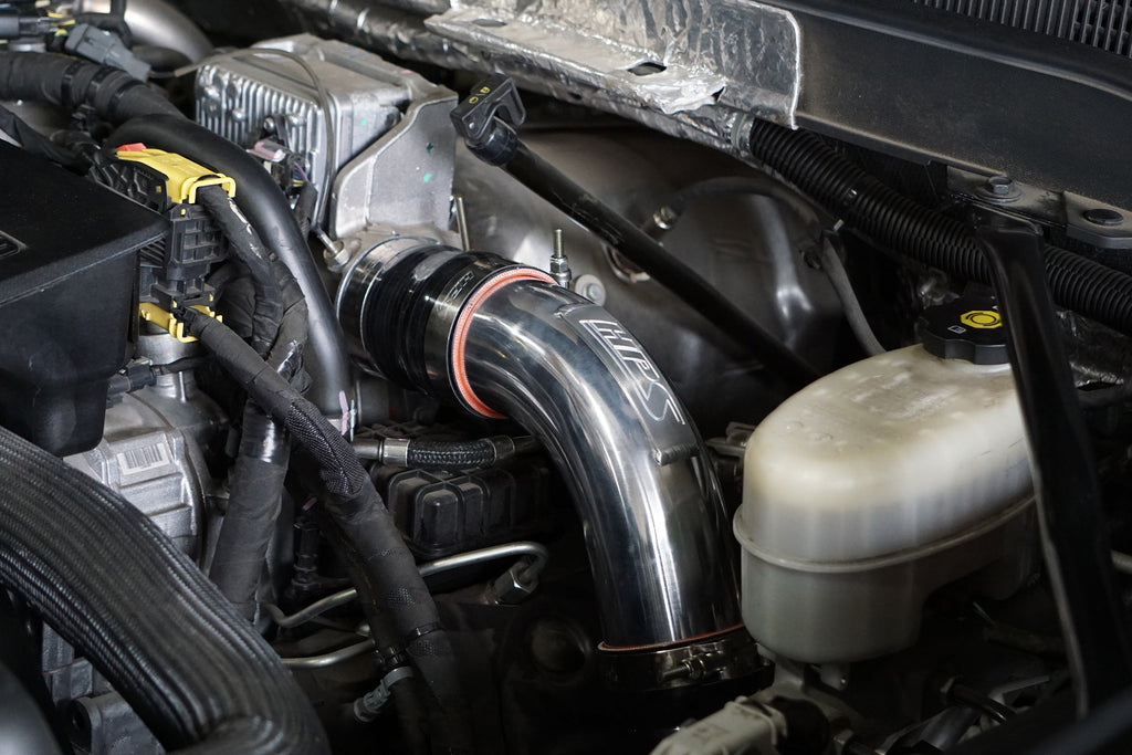 HPS Intercooler Charge Pipe Hot Side, 2017-2019 GMC Sierra 2500 HD Duramax 6.6L V8 Diesel Turbo L5P, 17-146