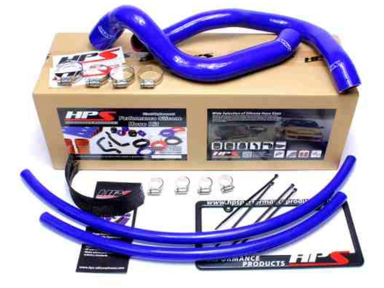 HPS Blue Reinforced Silicone Radiator + Heater Hose Kit for Jeep 91-01