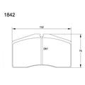Pagid U-1842 Yellow Racing Pad - RS29 Compound