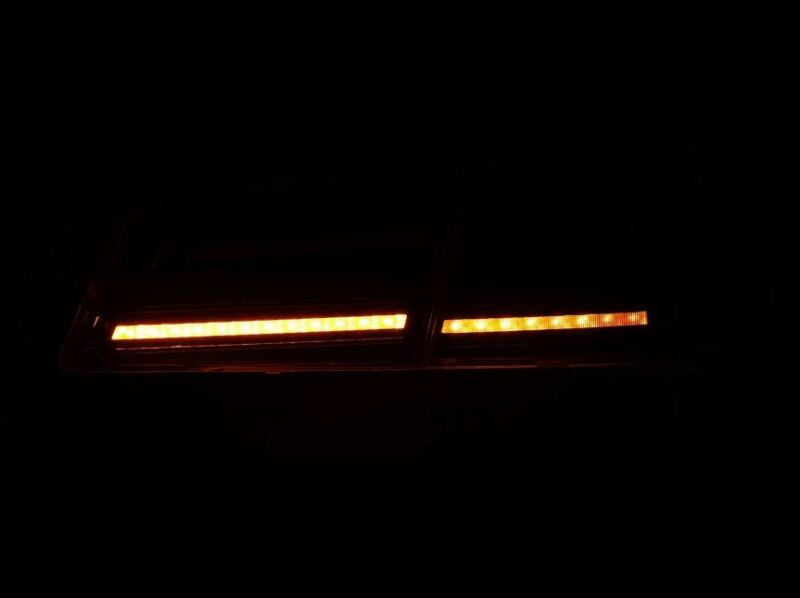 AlphaRex 12-21 Tesla Model S LUXX-Series LED Tail Lights - Black/Red 601130