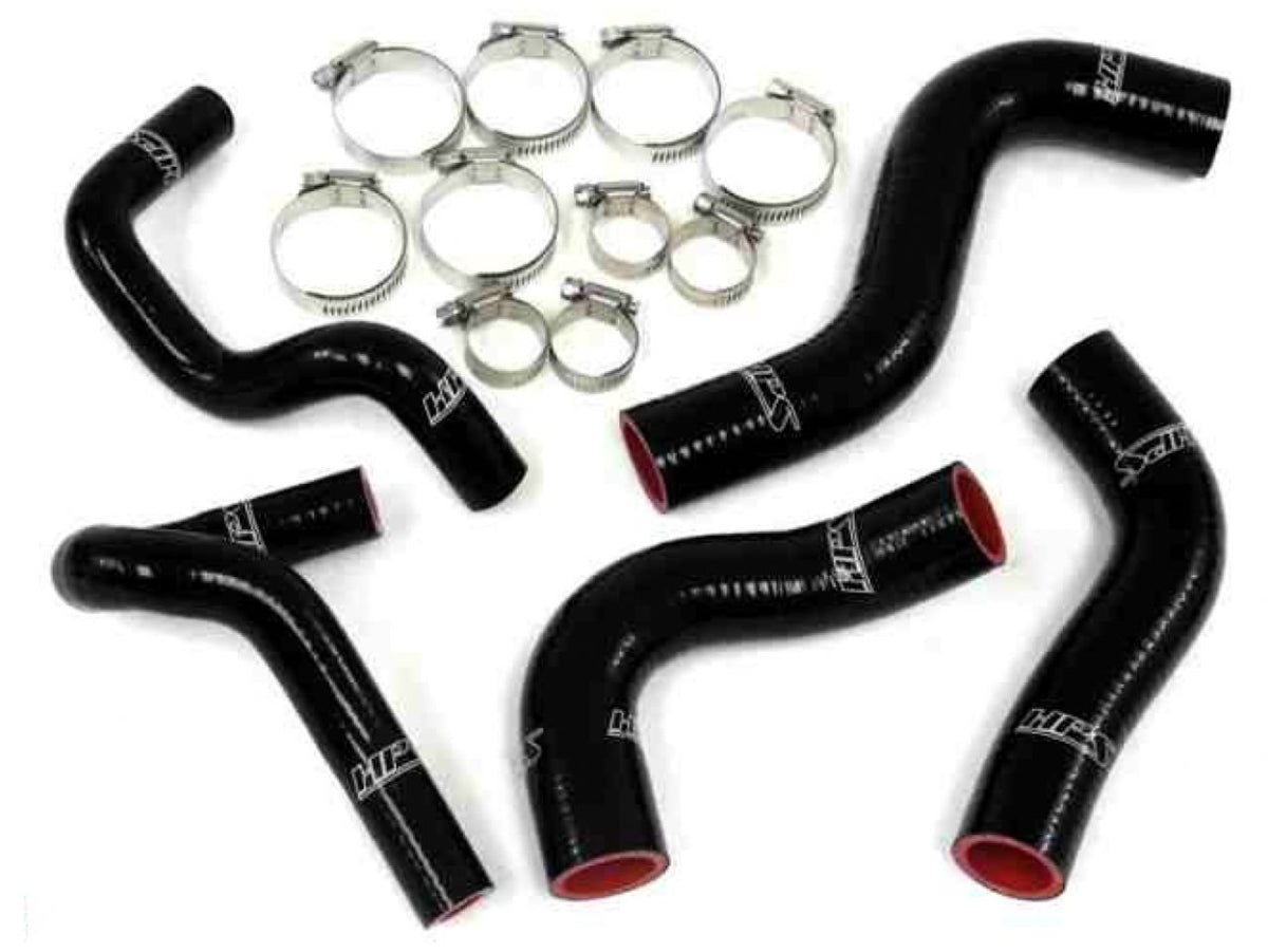 HPS Reinforced Black Silicone Radiator + Heater Hose Kit Coolant Mazda 90-93 Miata 1.6L