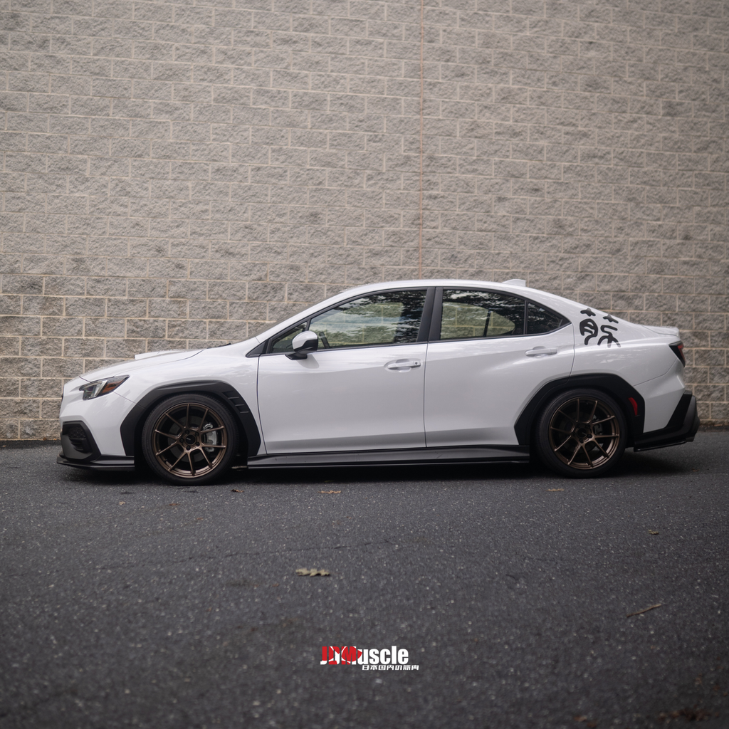 JDMuscle [22-25 WRX] Tanso Carbon Fiber Front Lip OE+ Style