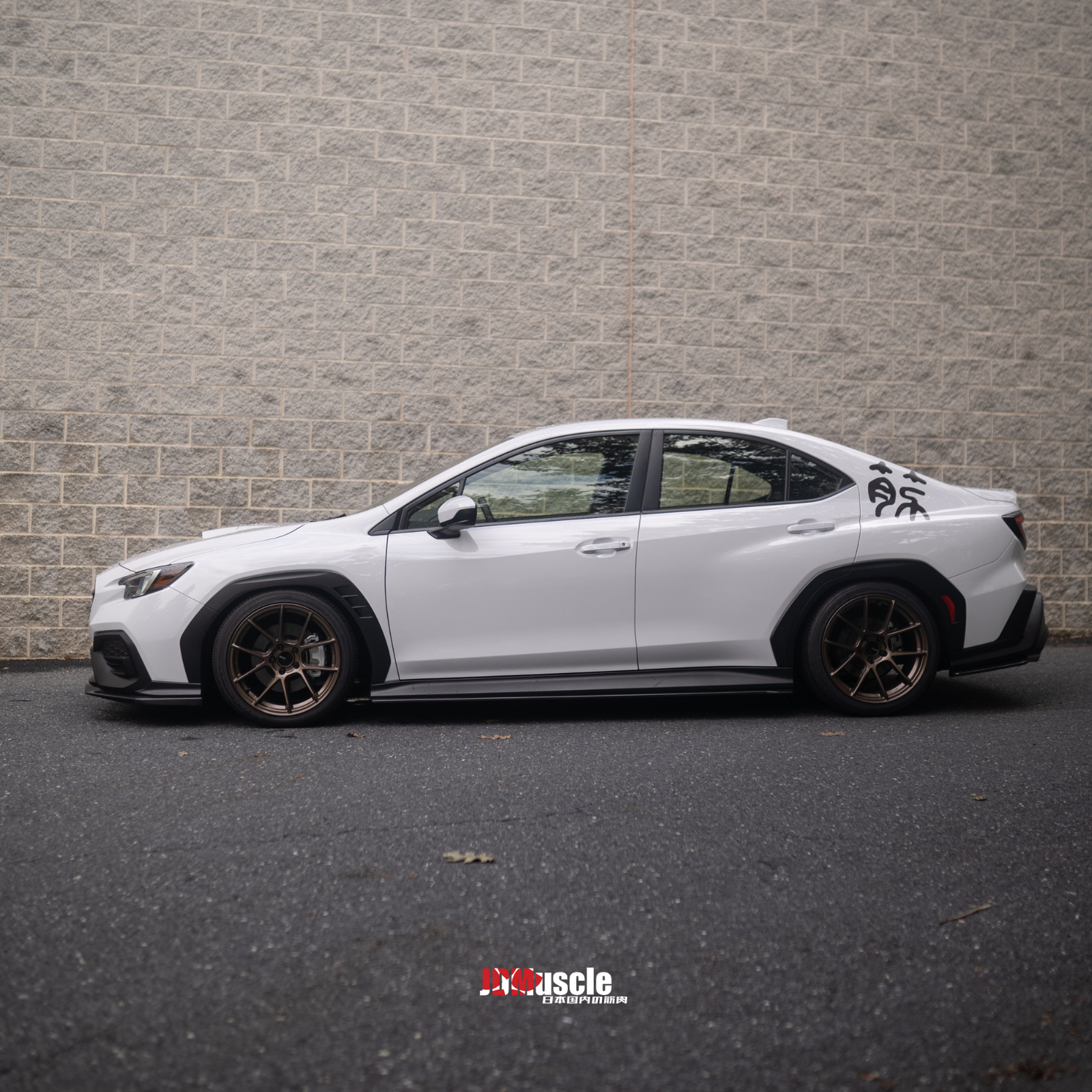 JDMuscle [22-25 WRX] Tanso Carbon Fiber Front Lip OE+ Style