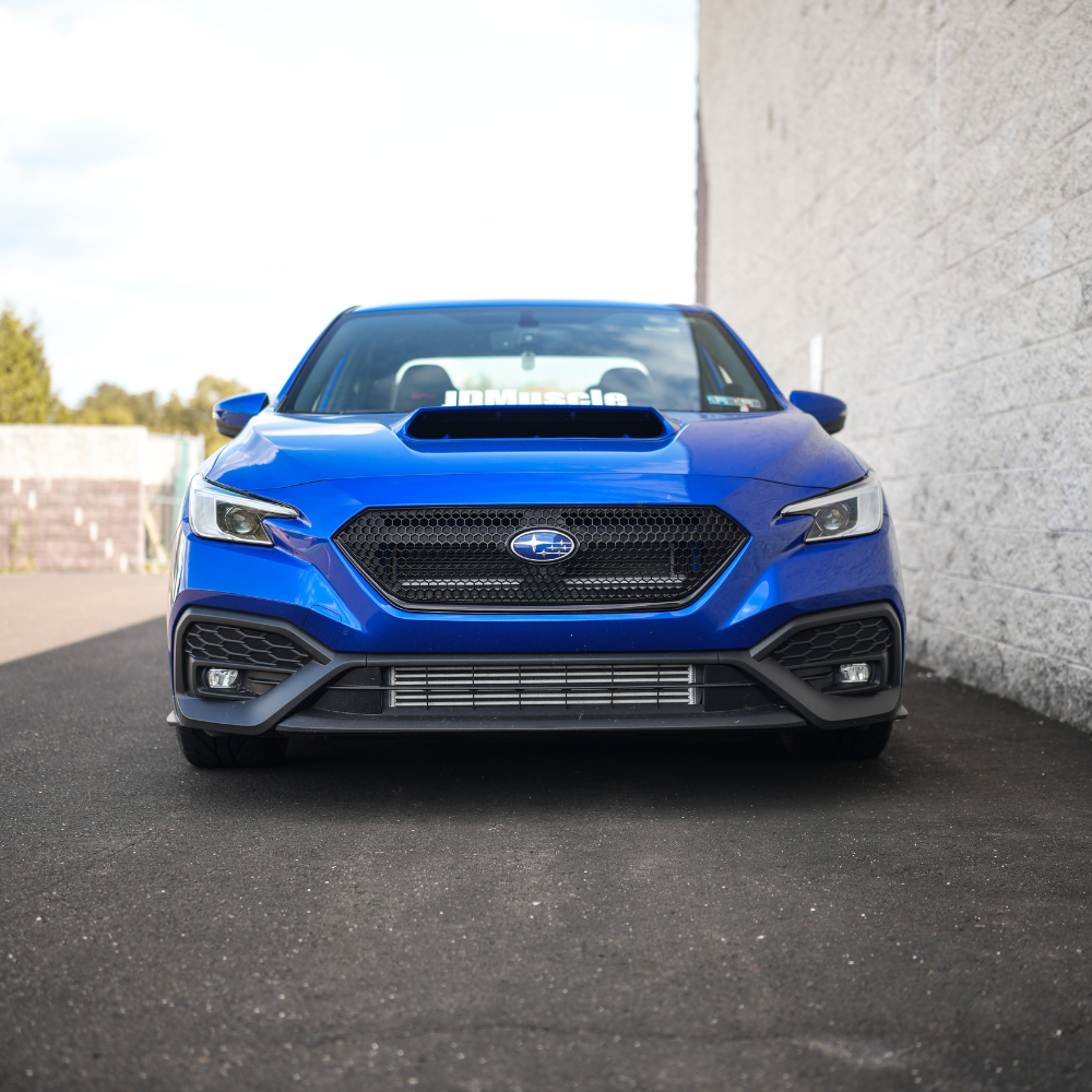 JDMuscle [22-25 WRX] OEM Style Sport Grille w/ Integrated Emblem Mount and Optional Painted Stripe