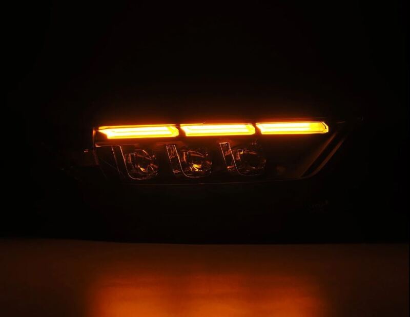 AlphaRex 15-17 Ford Mustang NOVA LED Proj Headlights Black w/Activ Light/Seq Signal/Switch DRL 880262