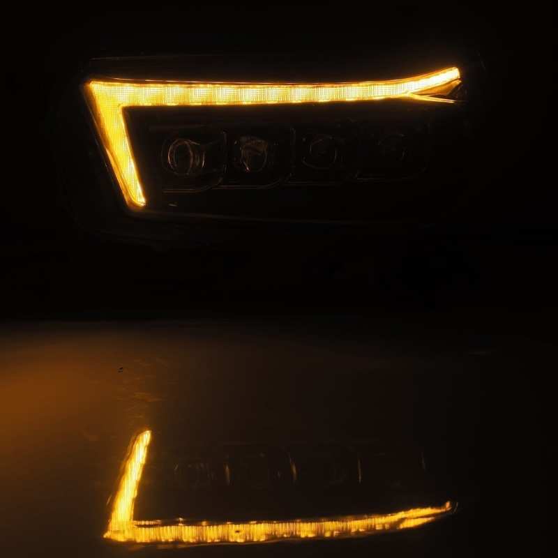 AlphaRex 10-13 Toyota 4Runner NOVA LED Projector Headlights Plank Style Black w/Seq Signal/DRL 880759