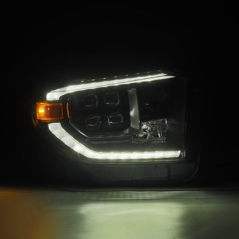 AlphaRex 14-21 Toyota Tundra NOVA-Series LED Proj Headlights Alpha-Blk w/Actv Light & Seq. Sig + DRL 880832