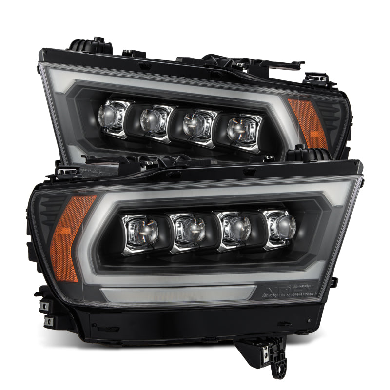 AlphaRex 19-23 Dodge Ram 1500 (No Clsc/Ltd/TRX) NOVA-Series Proj. Headlights Black (Req. Converter) 880578