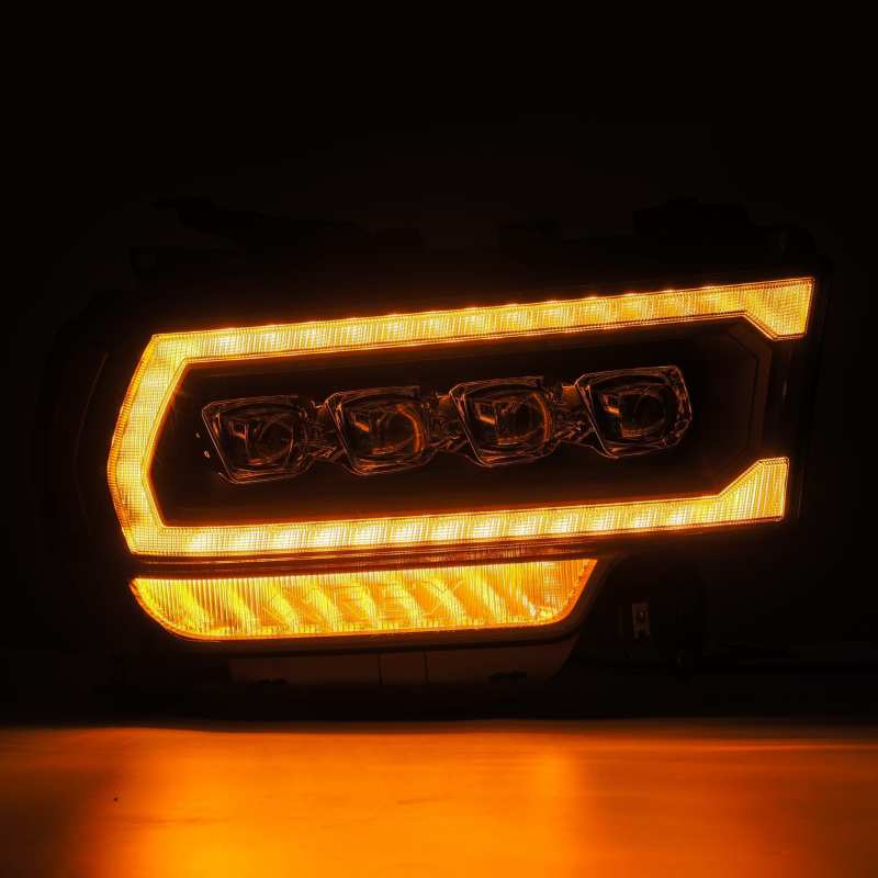 AlphaRex 19-21 Ram 2500 NOVA LED Proj Headlights Plank Style Black w/Activ Light/Seq Signal/DRL 880553
