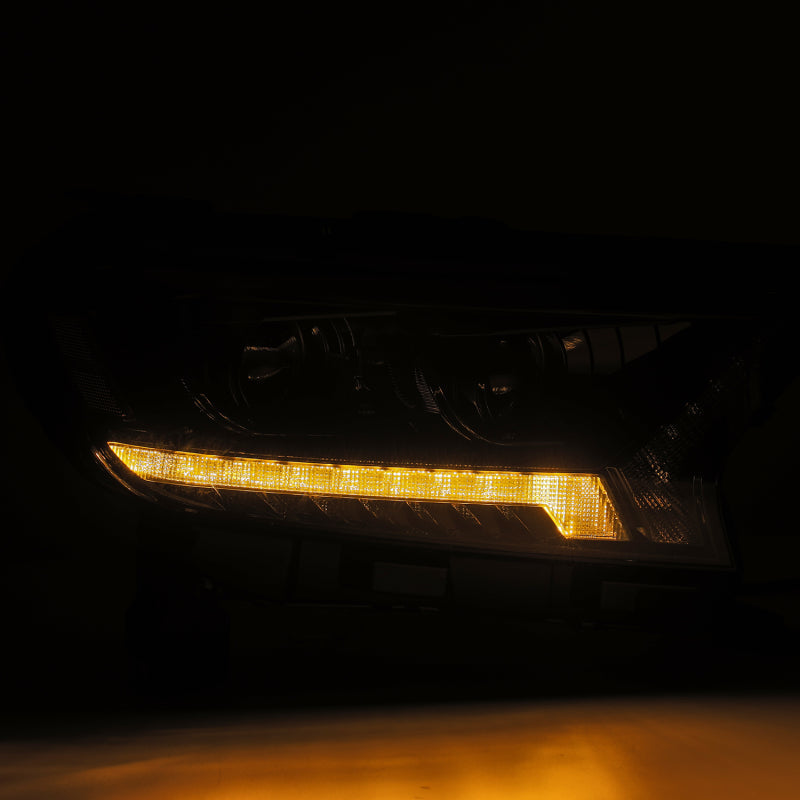 AlphaRex 2019+ Ford Ranger PRO-Series Proj Headlights Plank Style Alpha Black w/Seq Signal/DRL 880119