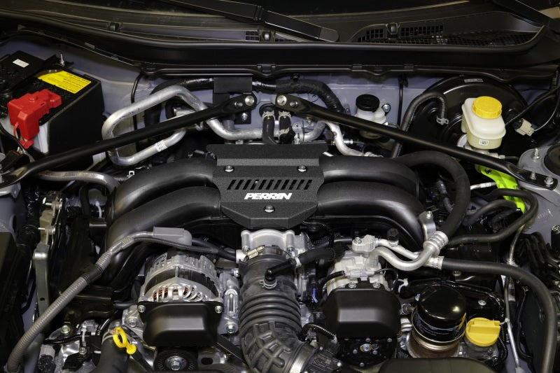 Perrin [22-25 BRZ/GR86] Engine Cover - Black Wrinkle | PSP-ENG-162BK