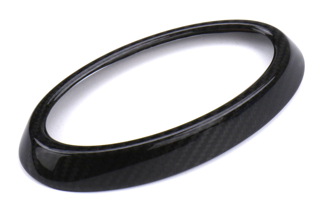OLM LE Dry Carbon Fiber Front Emblem Frame Overlay - 2018-2021 Subaru WRX / STI
