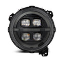 AlphaRex 18-23 Jeep Wrangler JL/Gladiator JT LED Proj Headlights Alpha-Blk w/ Activ Light/Seq Signal 880867